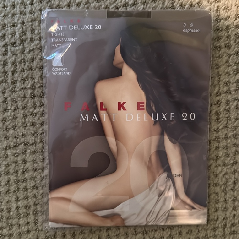 Brand New! Falke Matt Deluxe 20 Tights - Espresso